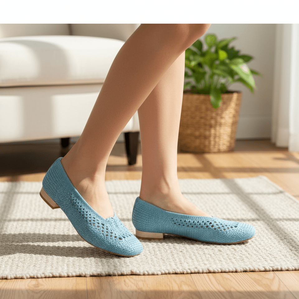Eric Michael Olivia Woven Raffia Flat