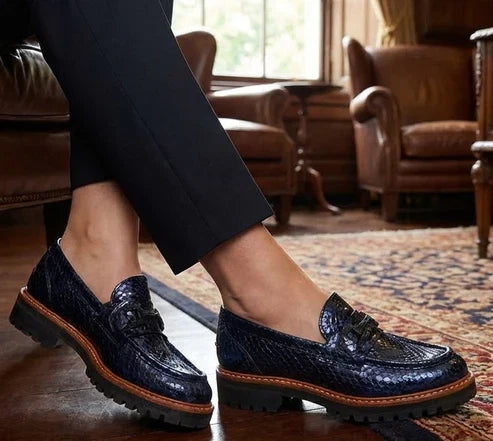 Eric Michael Sanibel Women’s Leather Lug Sole Loafer
