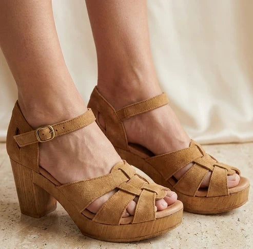 Eric Michael Savy Women’s Retro Platform Heel Sandal