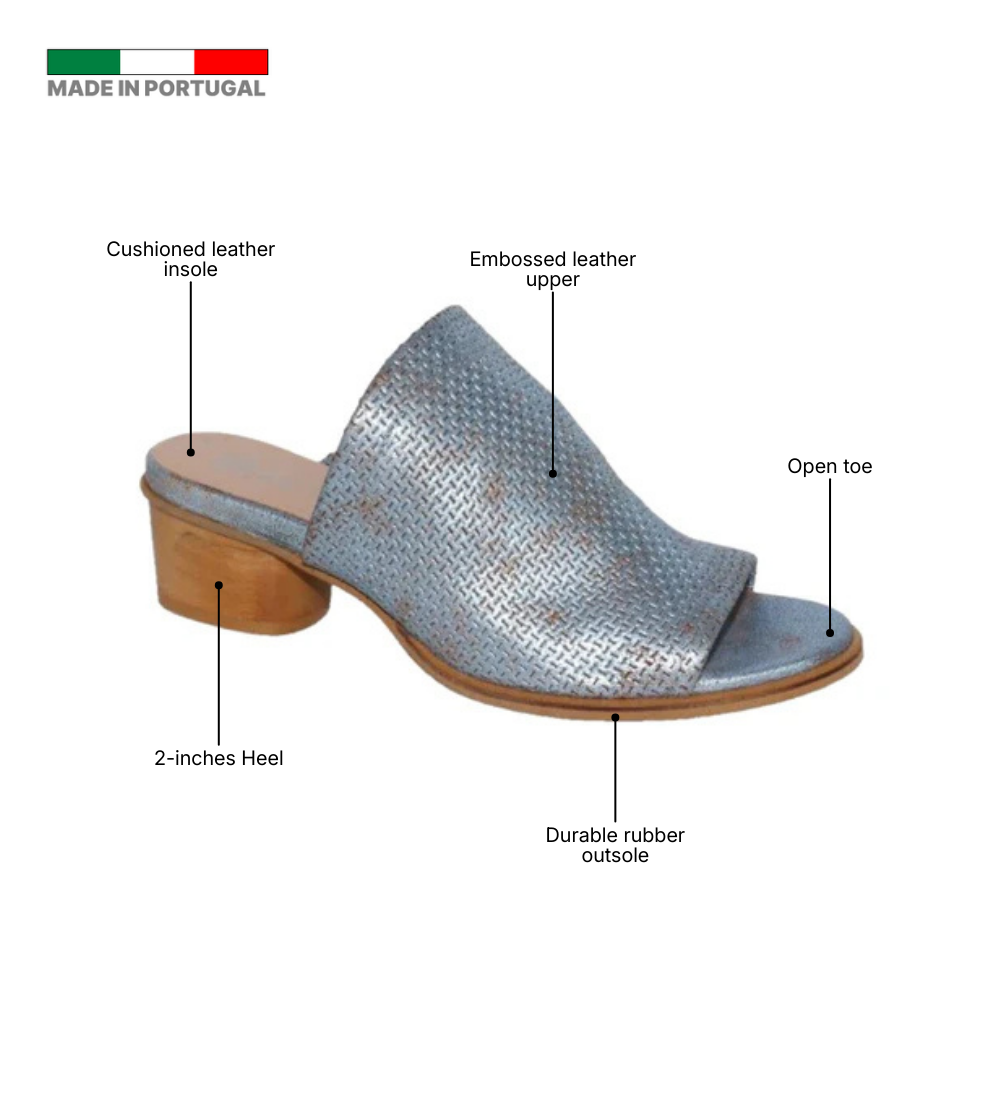 Eric Michael Sevilla Embossed Leather Slide