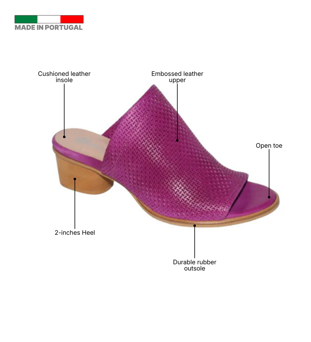 Eric Michael Sevilla Embossed Leather Slide