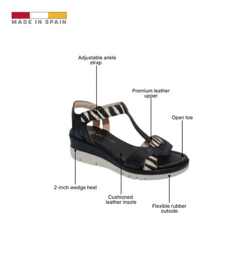 Eric Michael Trixie Women’s Braided Leather Wedge Sandal