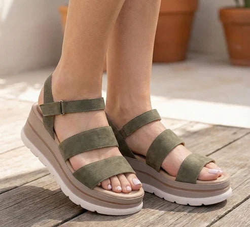 Eric Michael Willow Women’s Nubuck Wedge Sandal