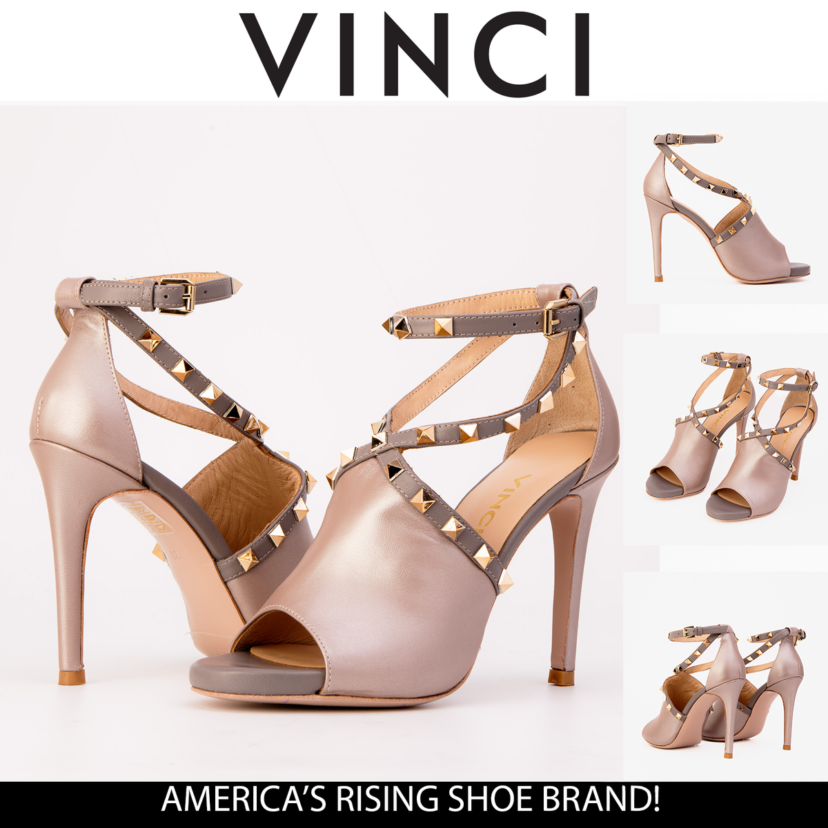 Vinci Leather The Ribnica Beige Leather Ankle Strap Women Sandal – product view 7