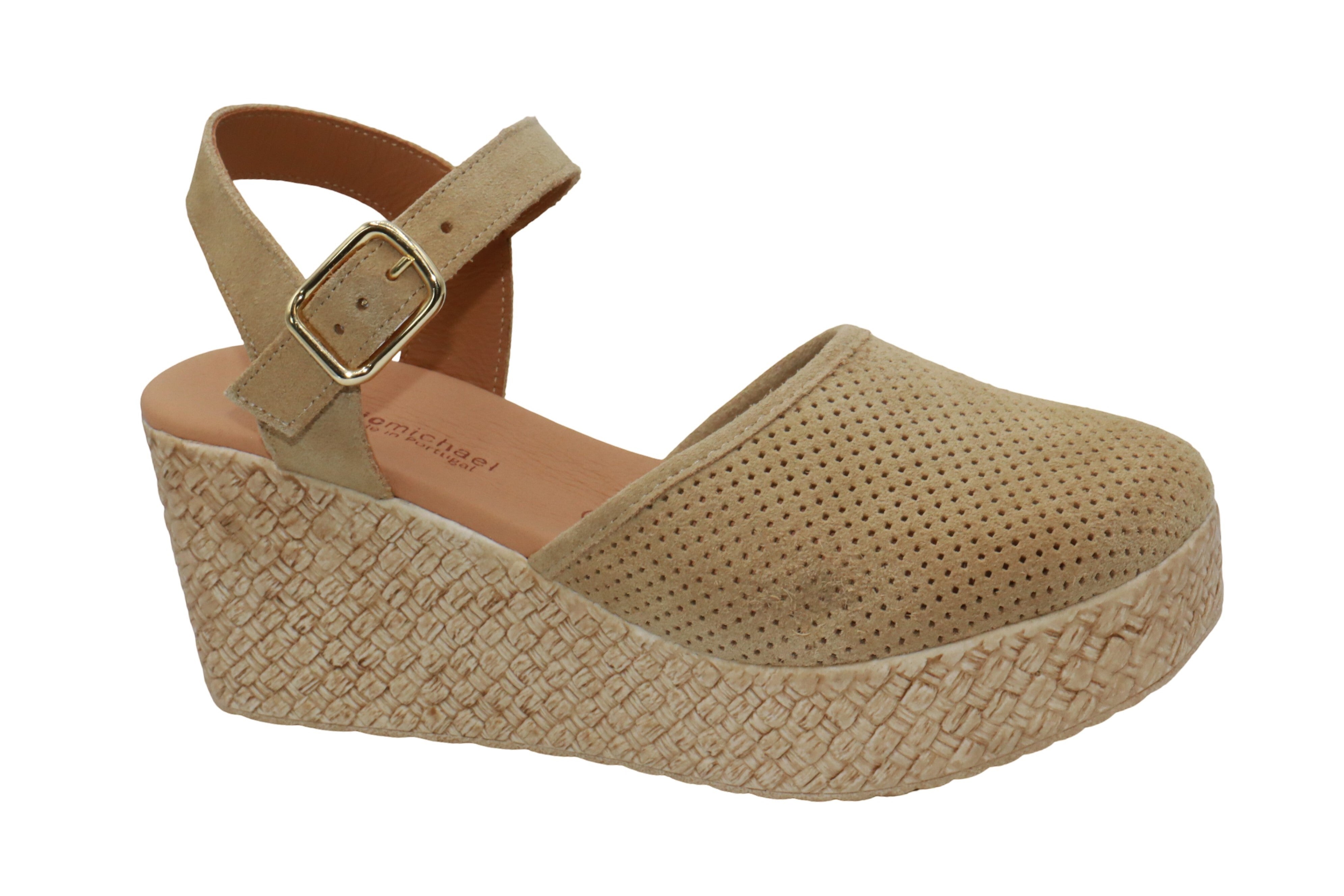 Eric Michael Forest Women’s Perforated Suede Wedge