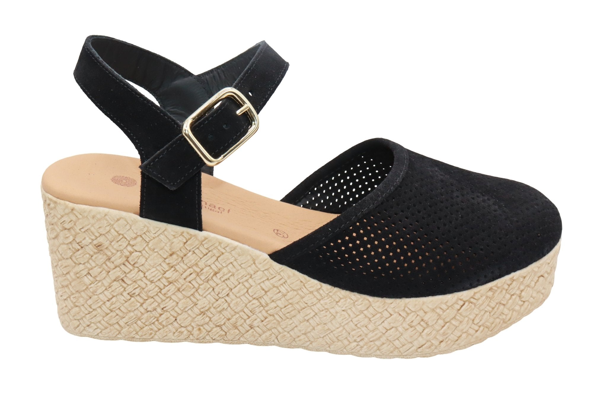 Eric Michael Forest Women’s Perforated Suede Wedge