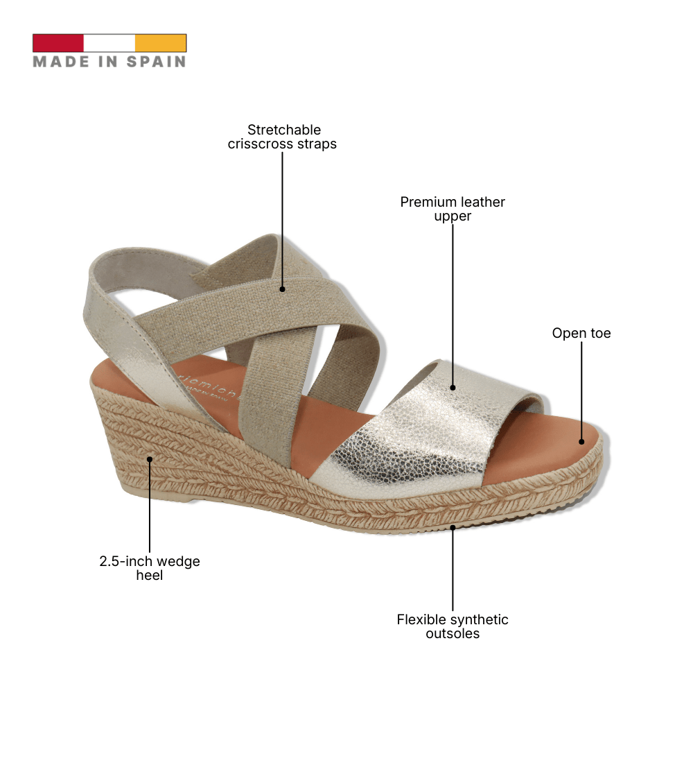 Eric Michael Foxy Jute Wedge Sandal
