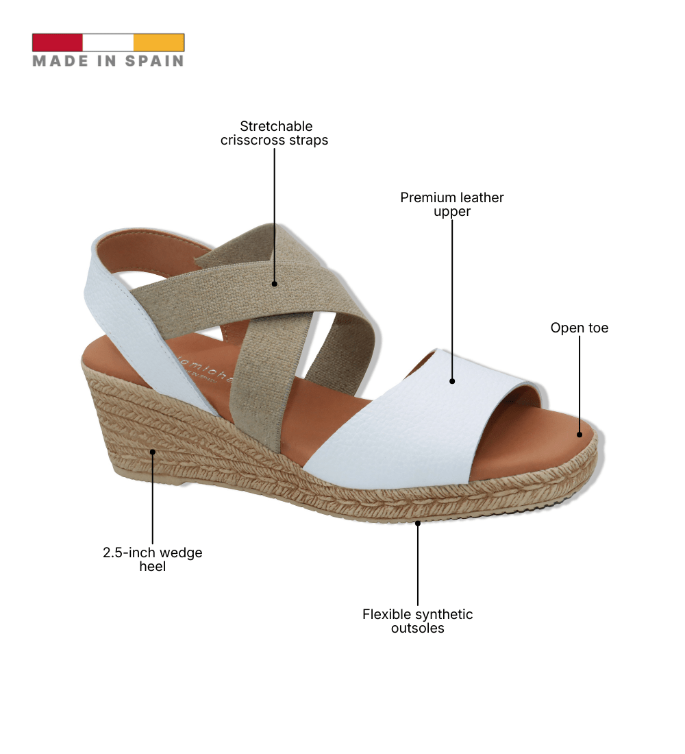 Eric Michael Foxy Jute Wedge Sandal
