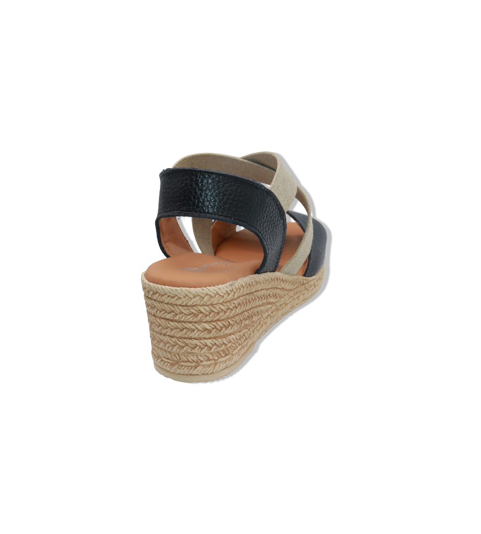 Eric Michael Foxy Jute Wedge Sandal