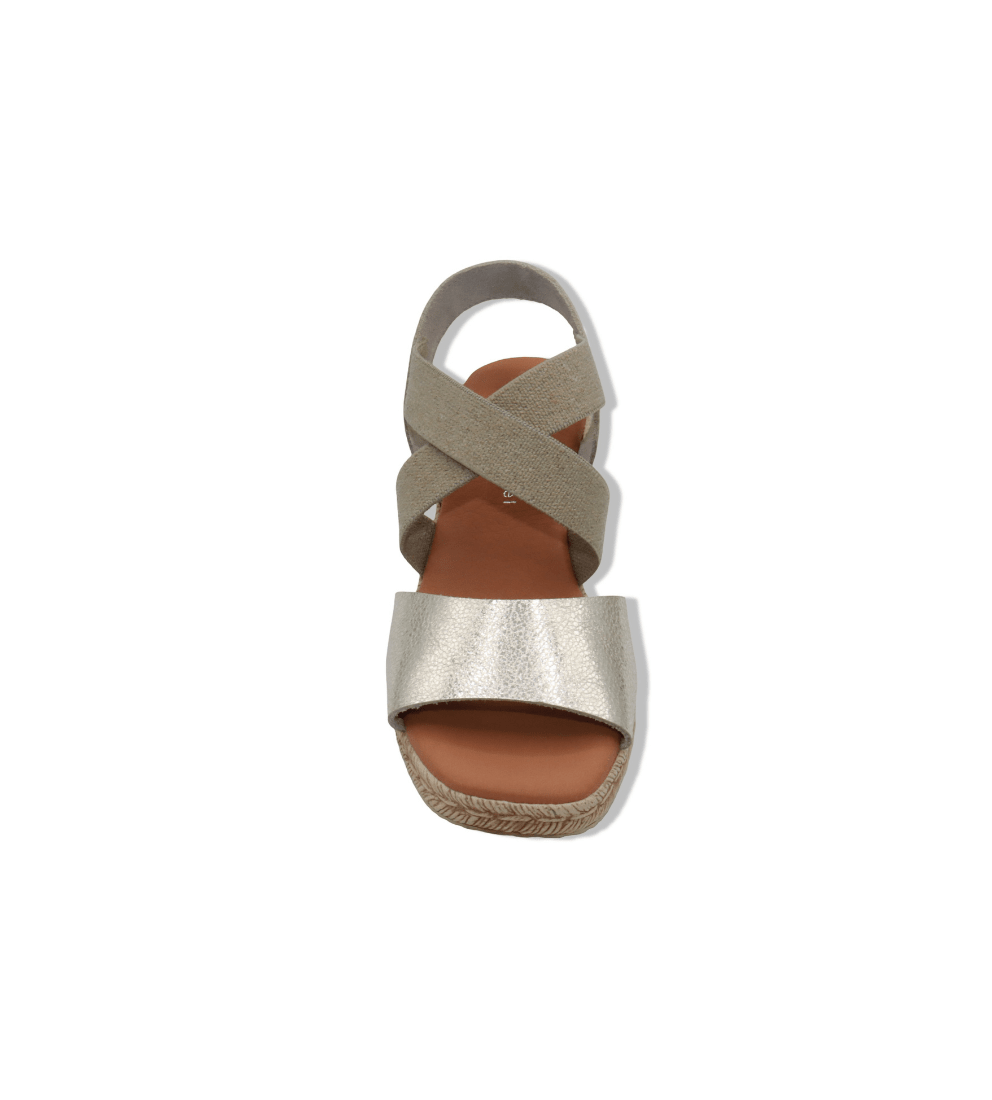 Eric Michael Foxy Jute Wedge Sandal
