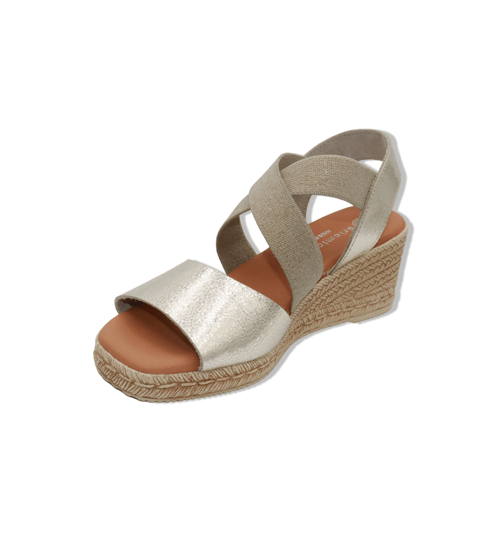 Eric Michael Foxy Jute Wedge Sandal