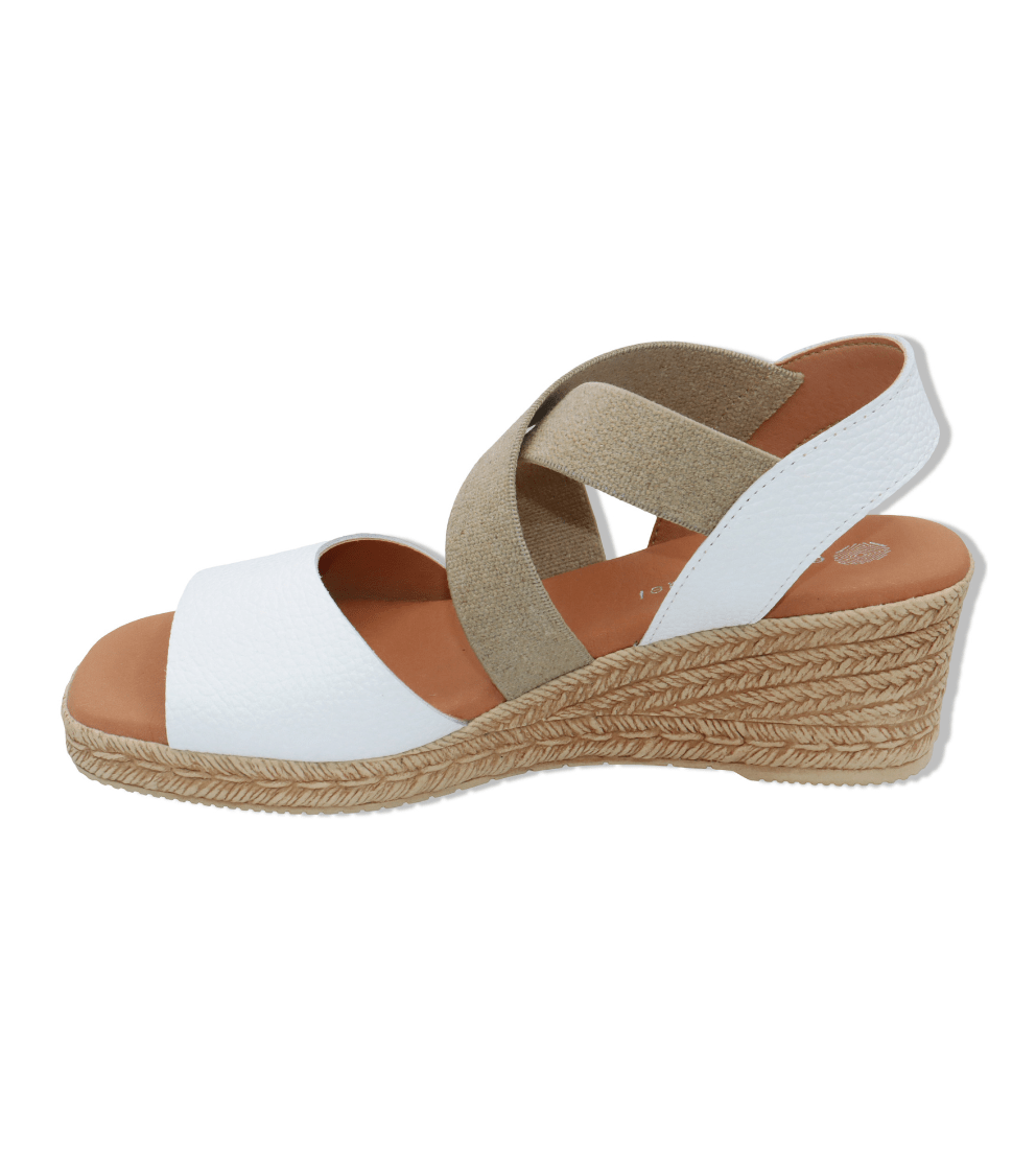 Eric Michael Foxy Jute Wedge Sandal