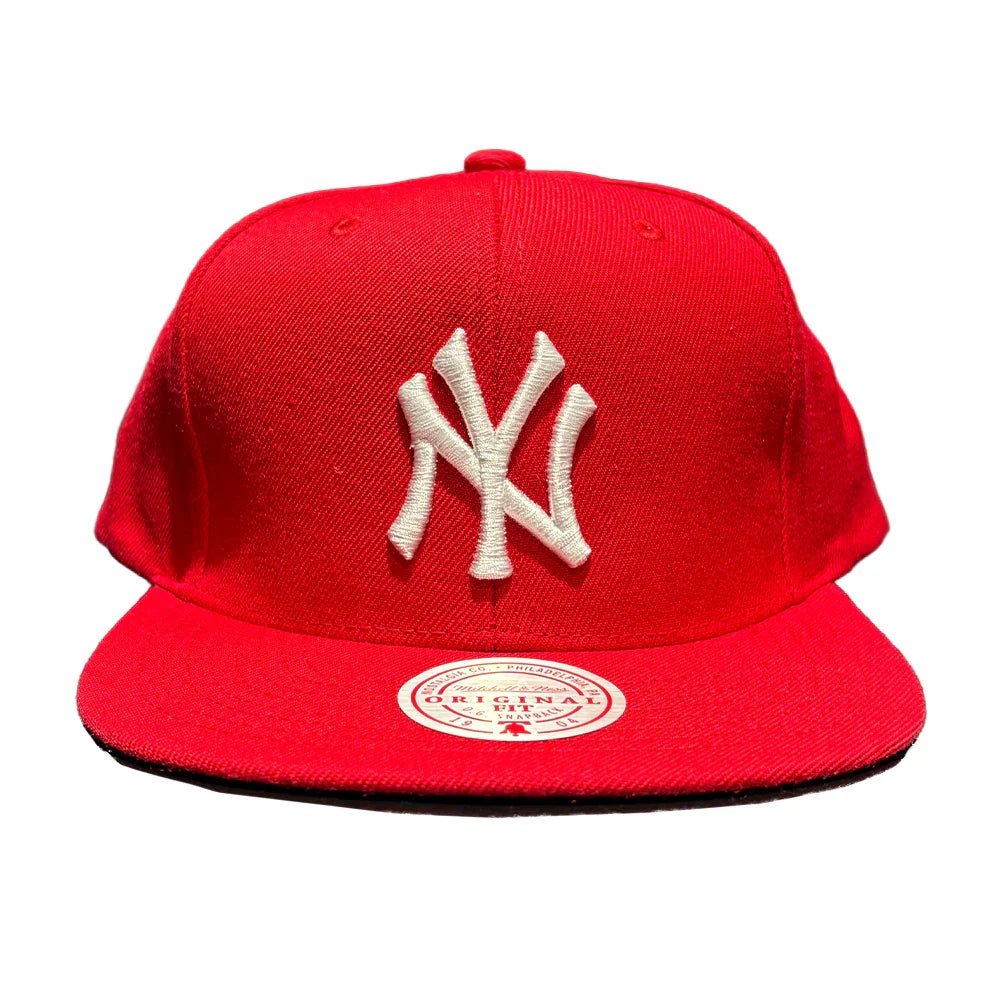Mitchell & Ness New York Yankees OG Men's Snapback Hat — Red/White