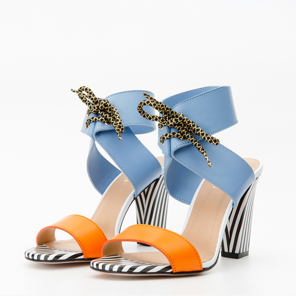 Vinci Leather The Bloke Ankle Strap Multicolor Women Sandal – product view 2