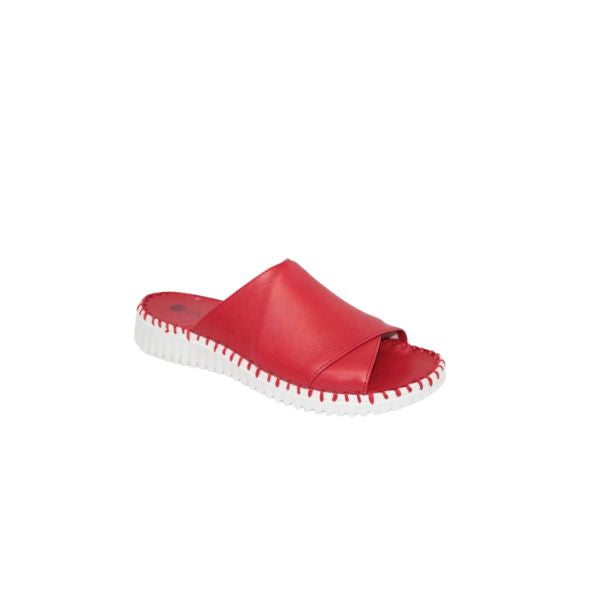 Eric Michael Gloria Leather Slide Sandal