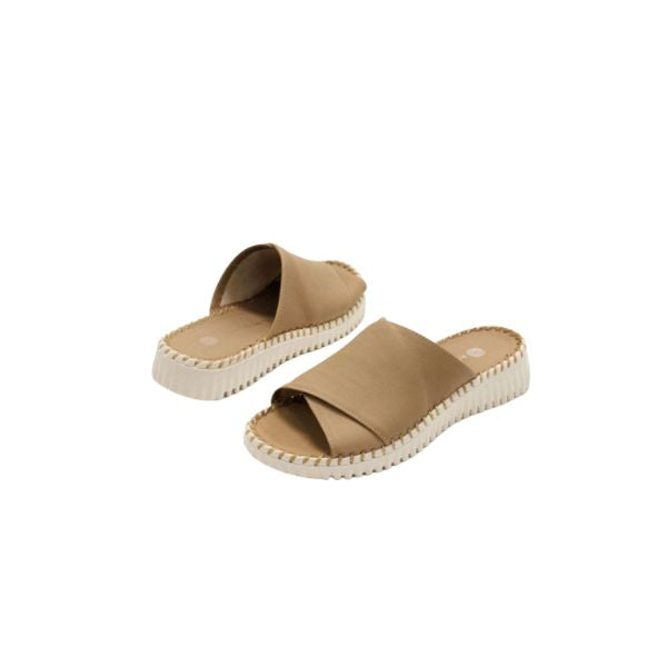 Eric Michael Gloria Leather Slide Sandal