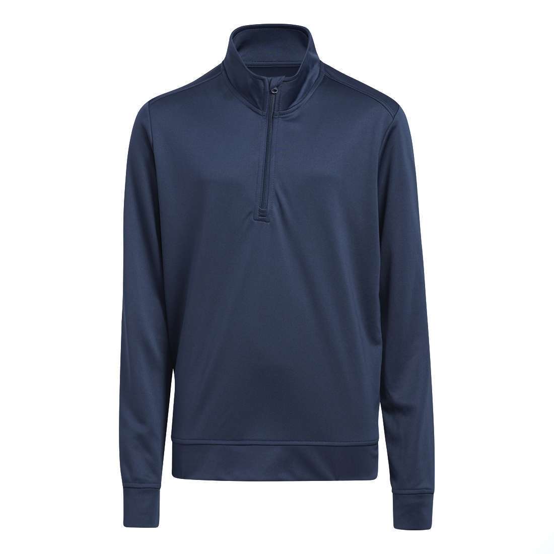 adidas Boy's Golf HEATHER QUARTER ZIP PULLOVER - Navy