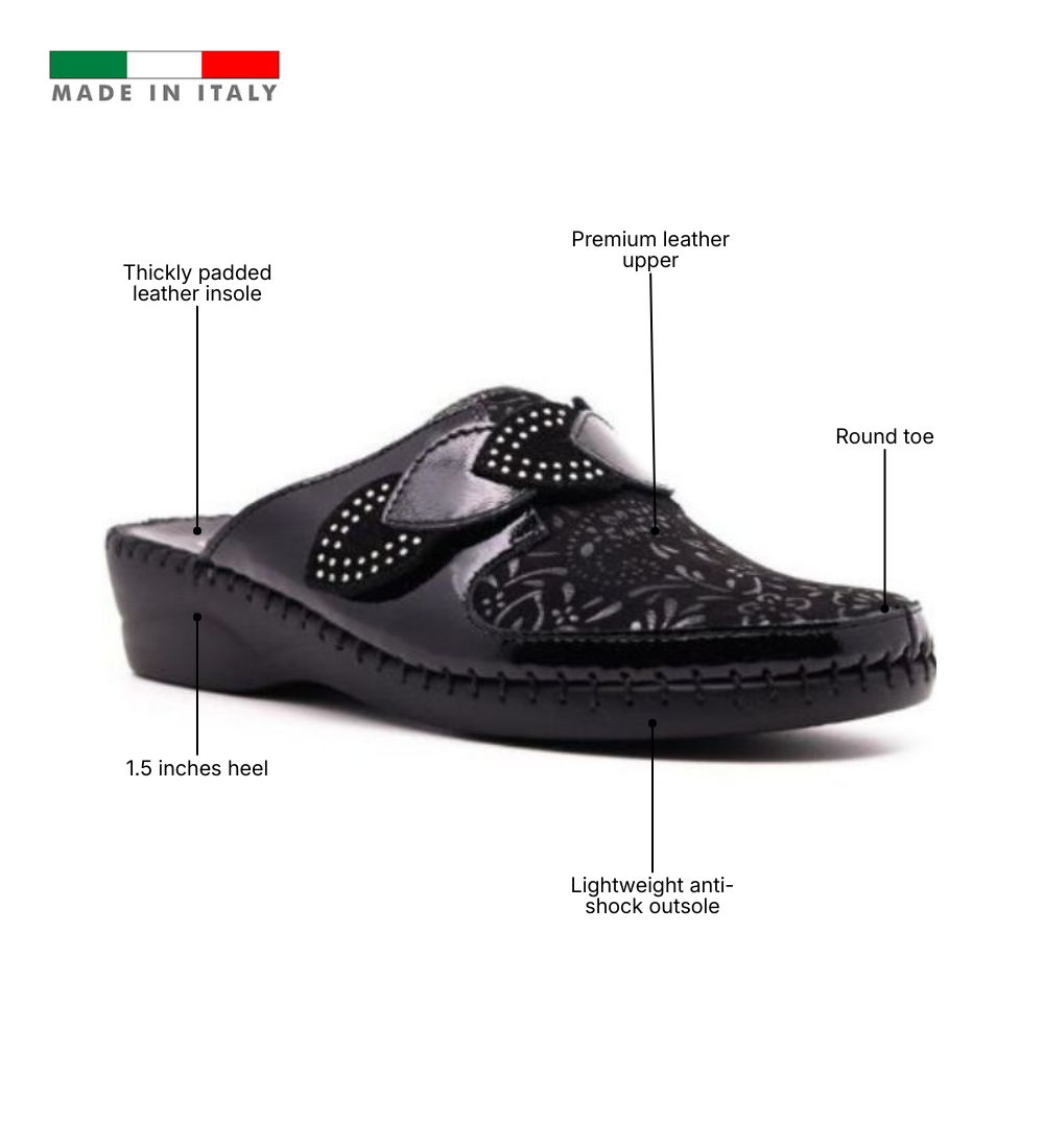 Garden Padded Leather Slide