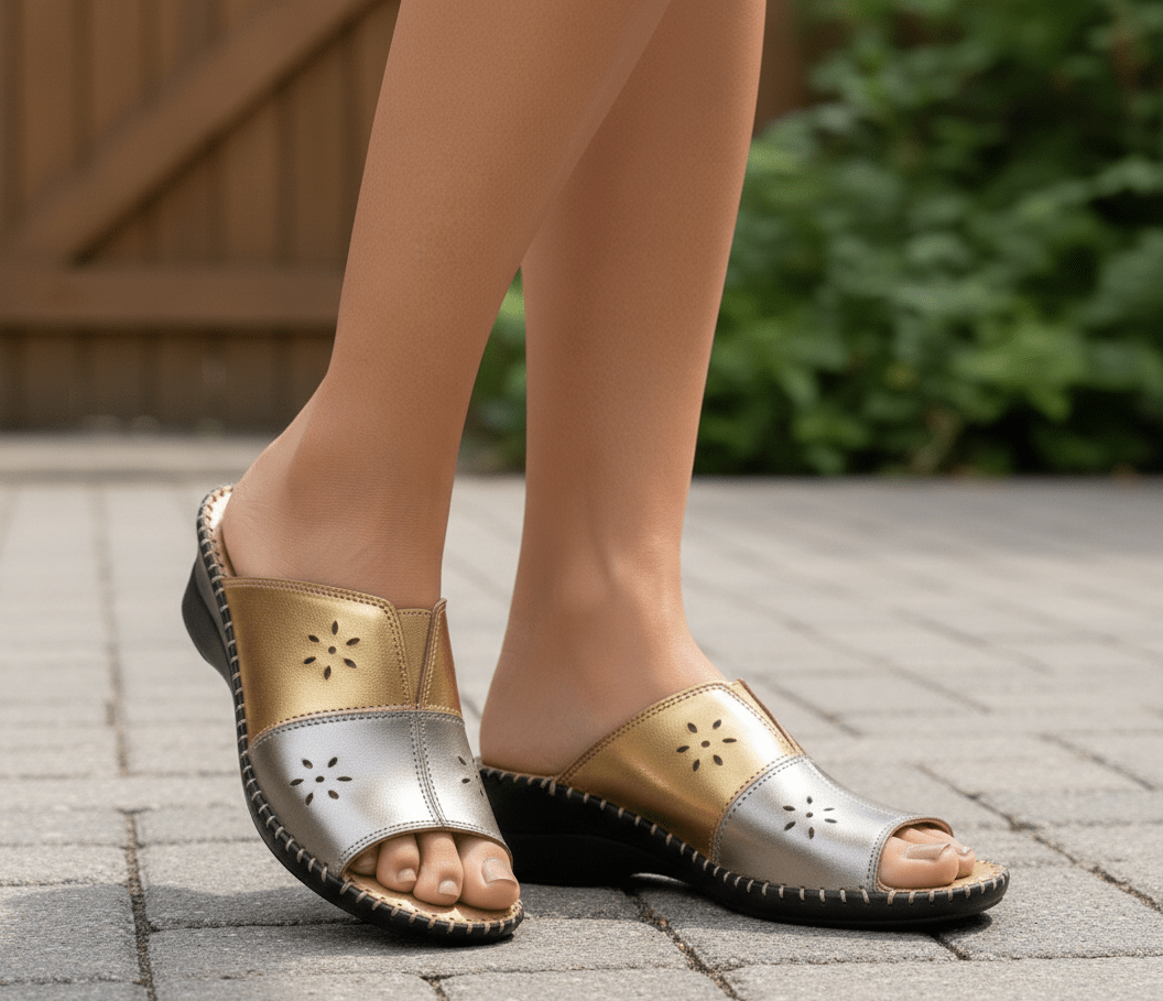 Gemini Anatomical Leather Slide