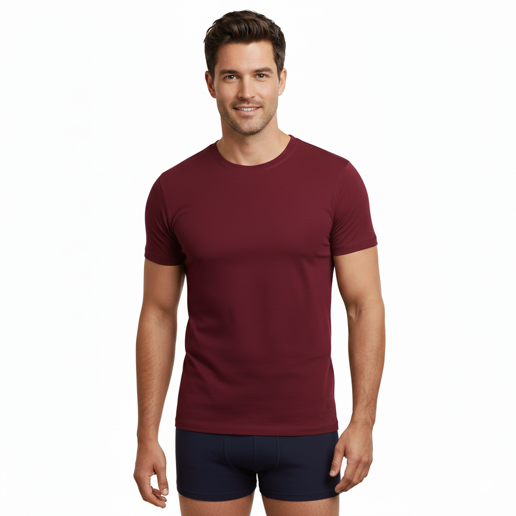 Men’s Bamboo Crew Neck Undershirts 3-Pack – product view 16