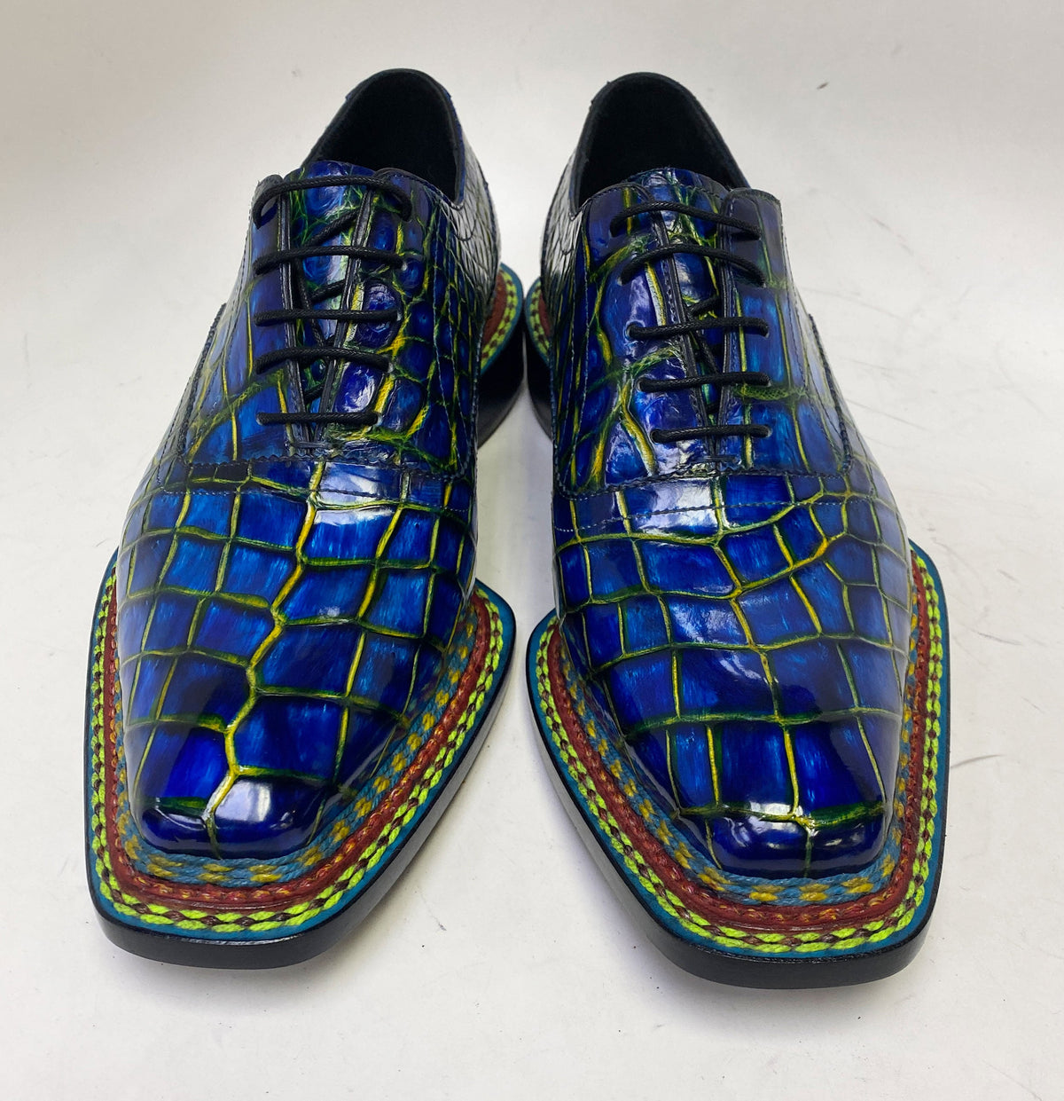 Maurice Ghost II Alligator Oxford - Navy – product view 5