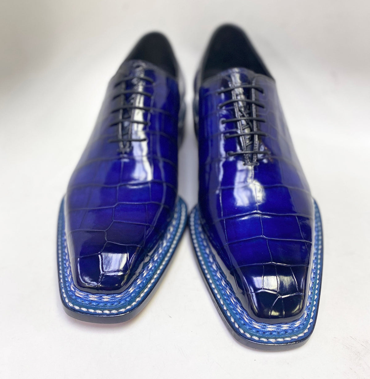 Maurice Ghost Alligator Oxford - Navy – product view 4