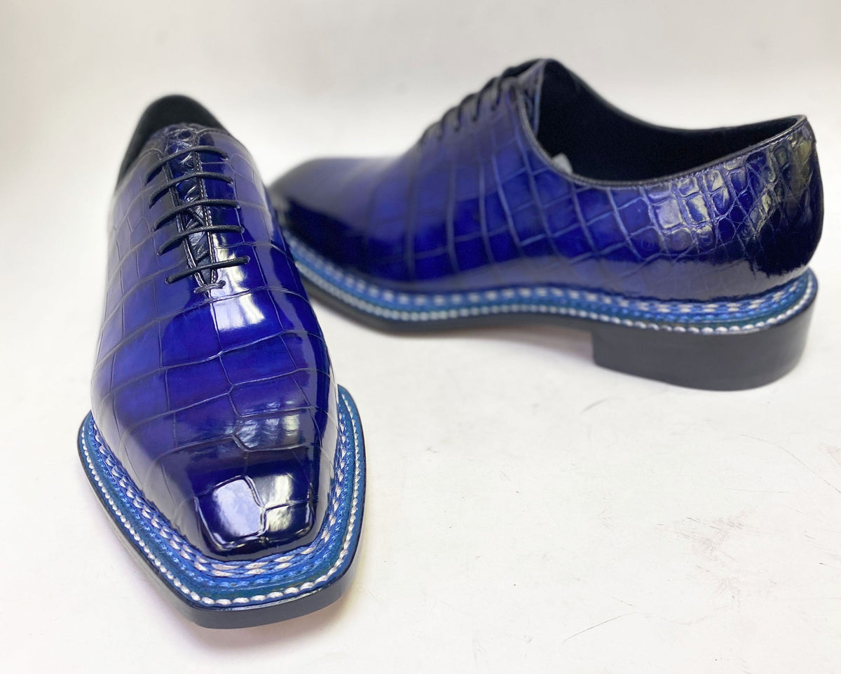Maurice Ghost Alligator Oxford - Navy – product view 6