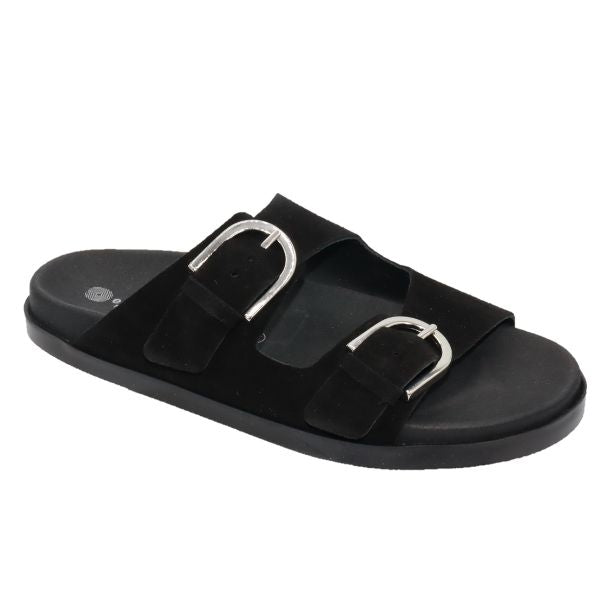 Eric Michael Gianna Suede Slide Sandal