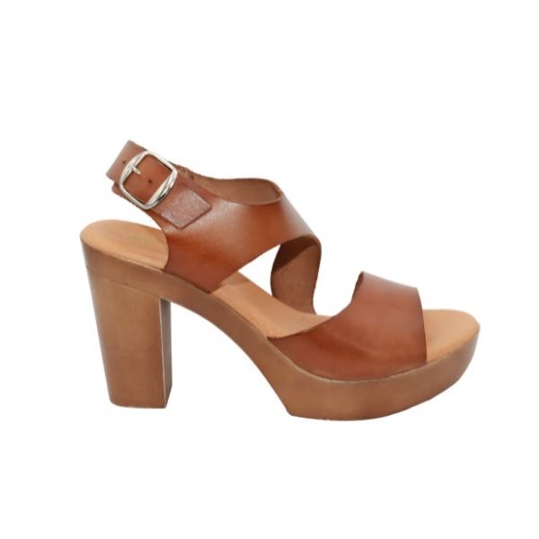 Eric Michael Ginger Women’s Leather Block Heel Sandal