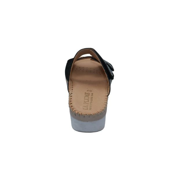 Glitz Gem-Studded Leather Sandal