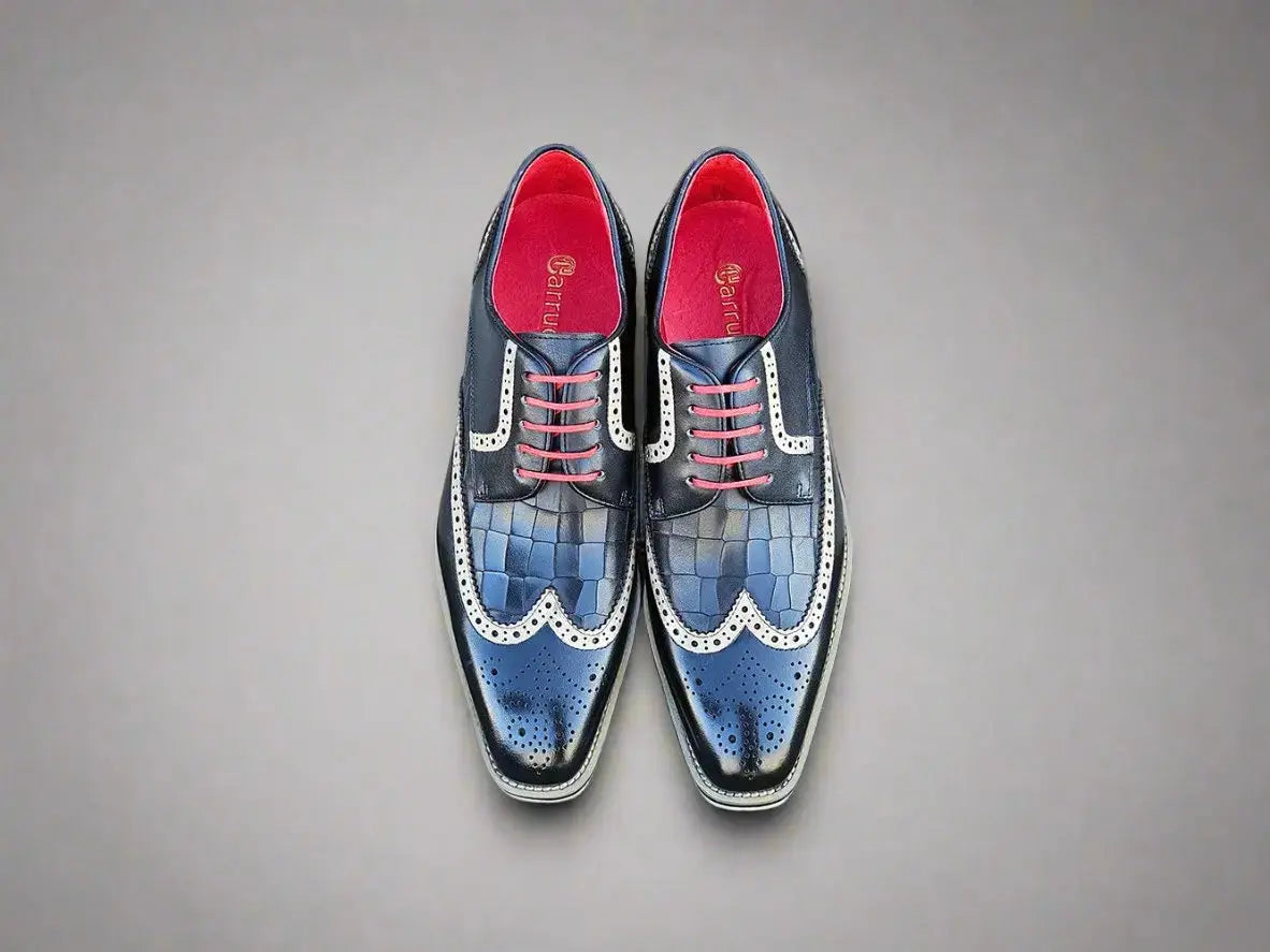 Carrucci Shoes Gorgeous Lace Up Oxford Men’s Leather KS515 35 detail view