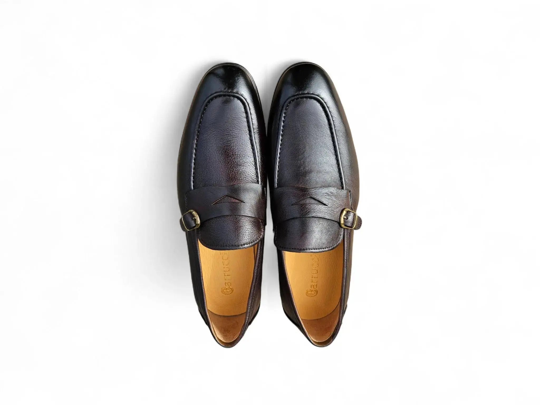 Carrucci Shoes Men's Grant Buckle Loafer Men’s Full Grain Leather KS223 06