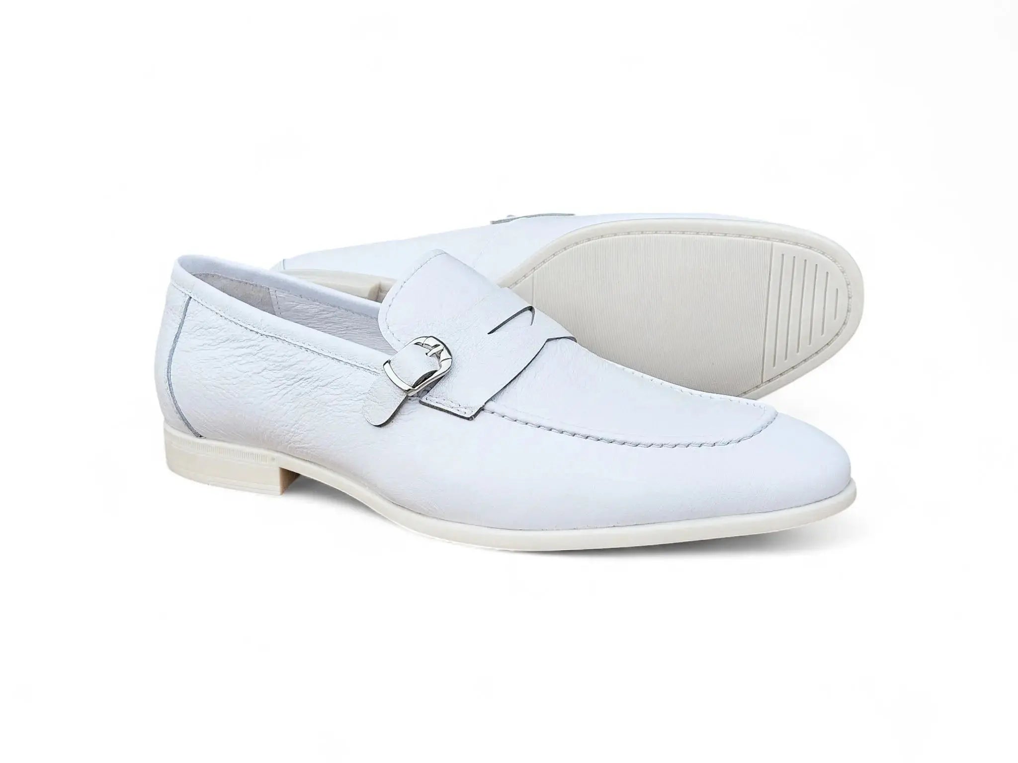 Carrucci Shoes Men's Grant Buckle Loafer Men’s Full Grain Leather KS223 06