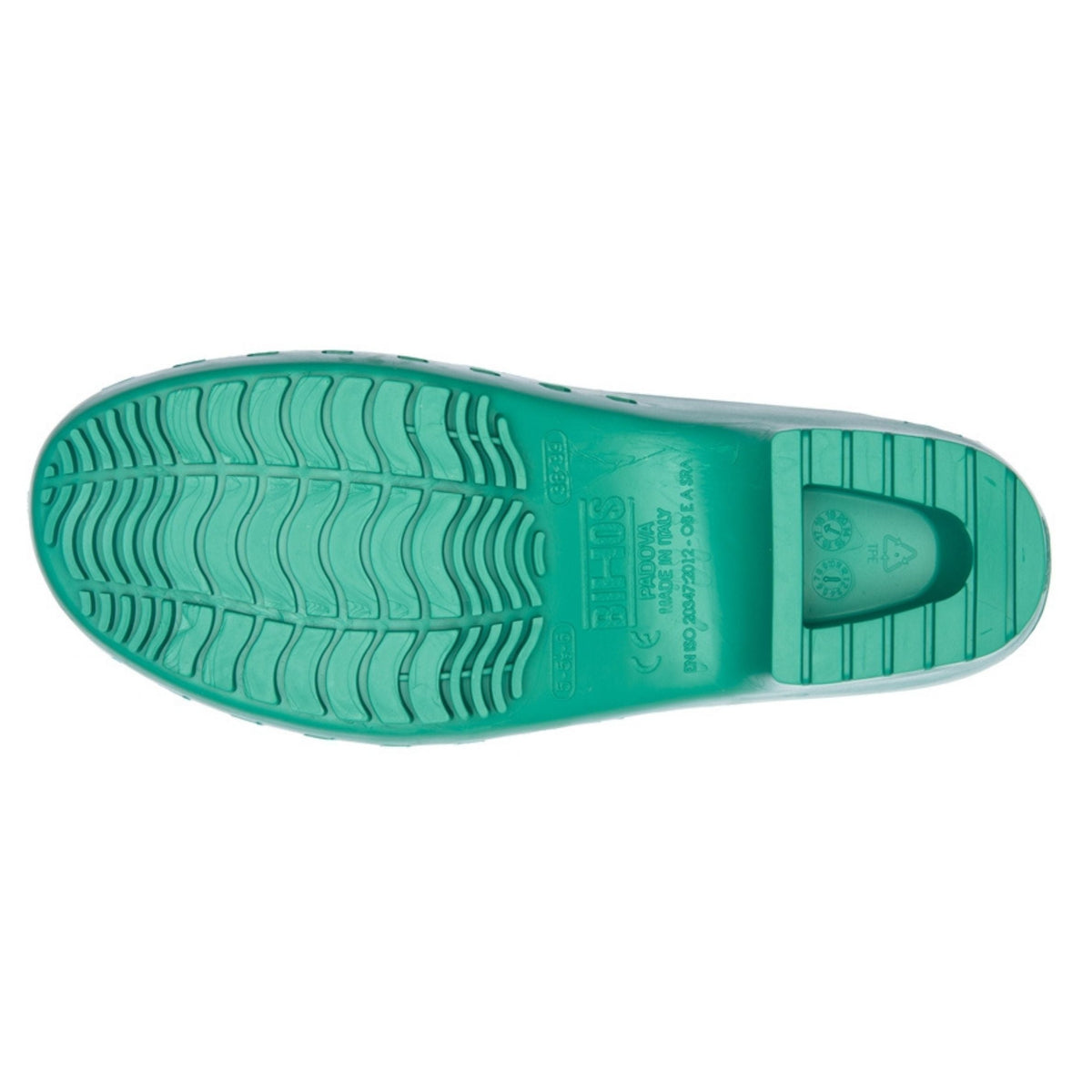 Calzuro Classic Without Holes Green – sole view