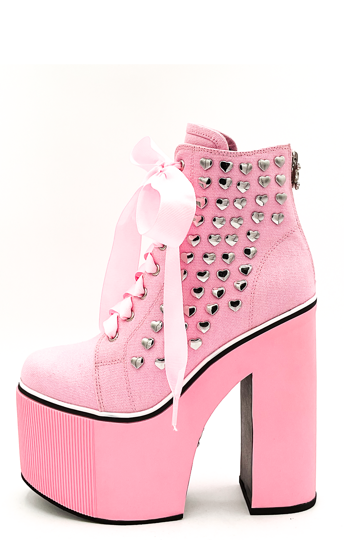 Charla Tedrick Heartcore Platform Sneaker - Pink – side view