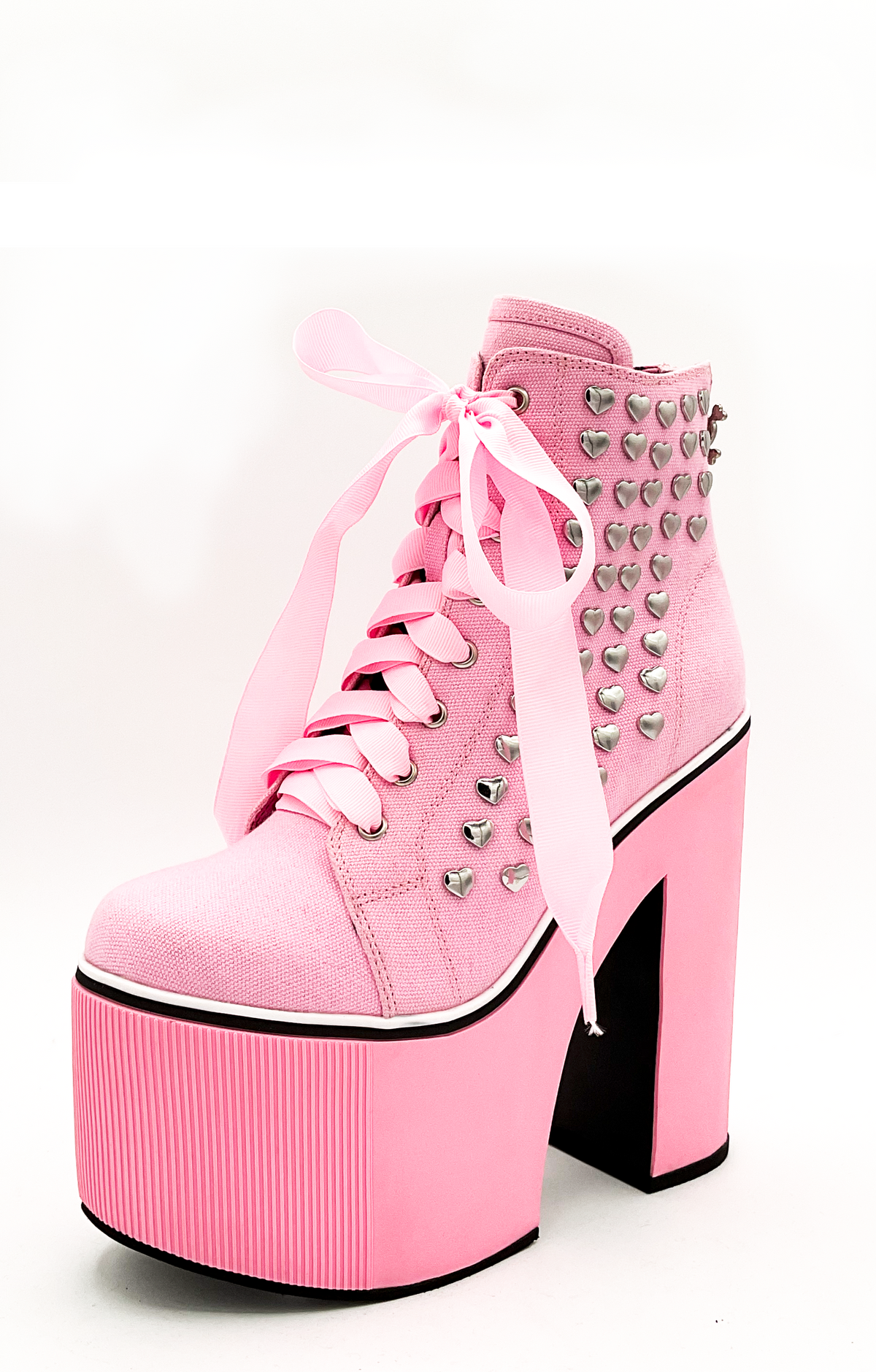 Charla Tedrick Heartcore Platform Sneaker - Pink – side view