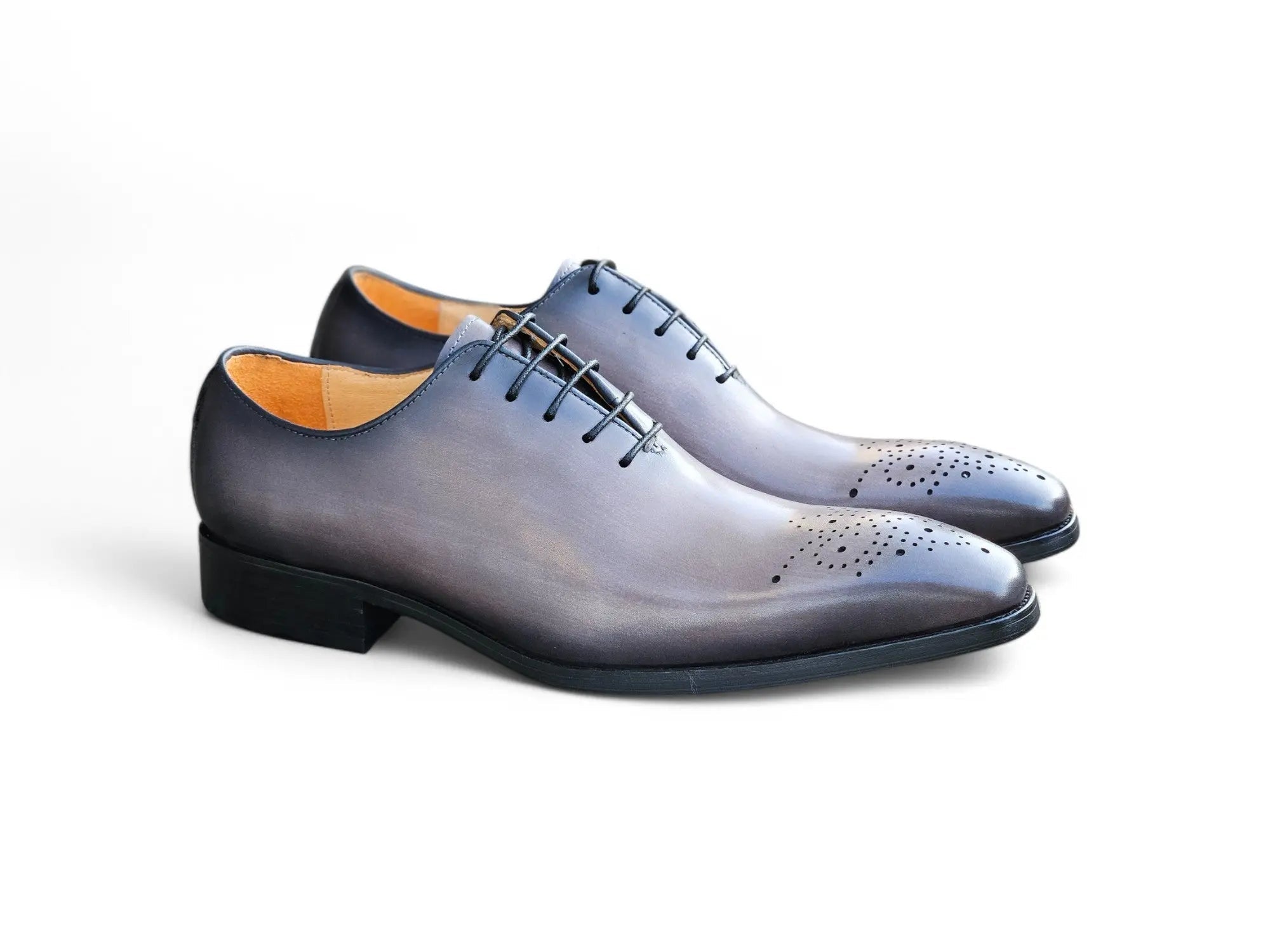 Carrucci Shoes Wholecut Calf Oxford Men's Leather KS503 36 detail view