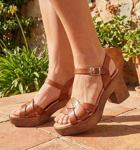 Eric Michael Heidi Women’s Platform Block Heel Sandal