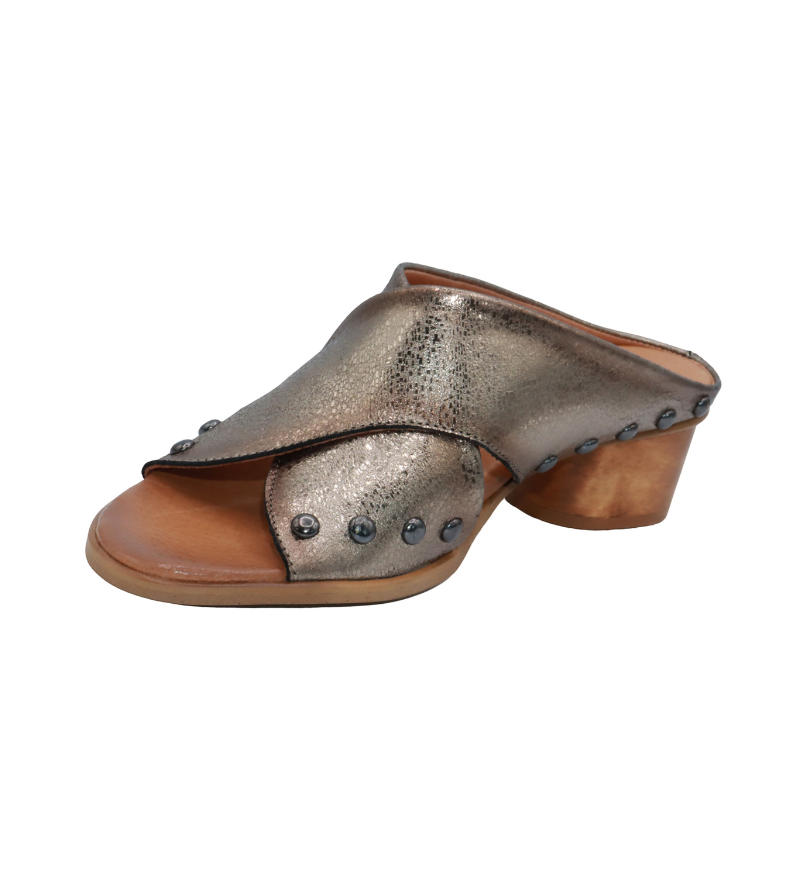Eric Michael Hila Studded Crisscross Slide