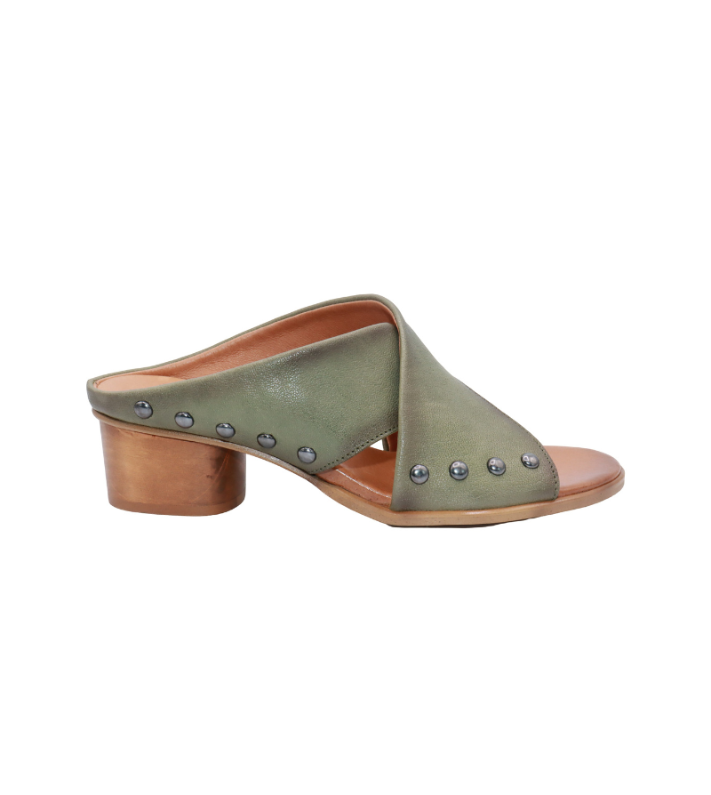 Eric Michael Hila Studded Crisscross Slide