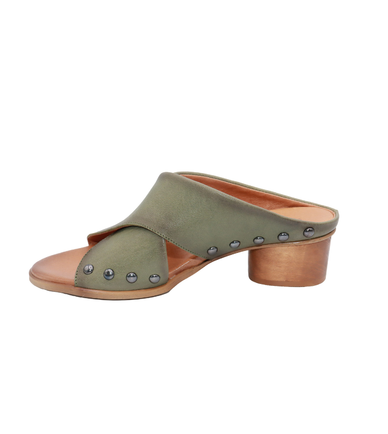 Eric Michael Hila Studded Crisscross Slide