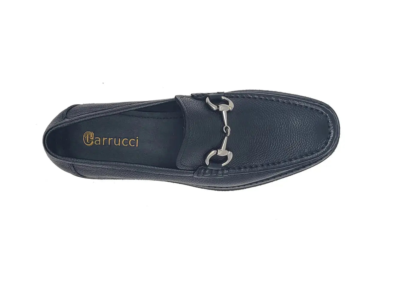 Carrucci Shoes CARRUCCI Men’s Horsebit Loafer Lug Sole Pebble Calfskin view 37