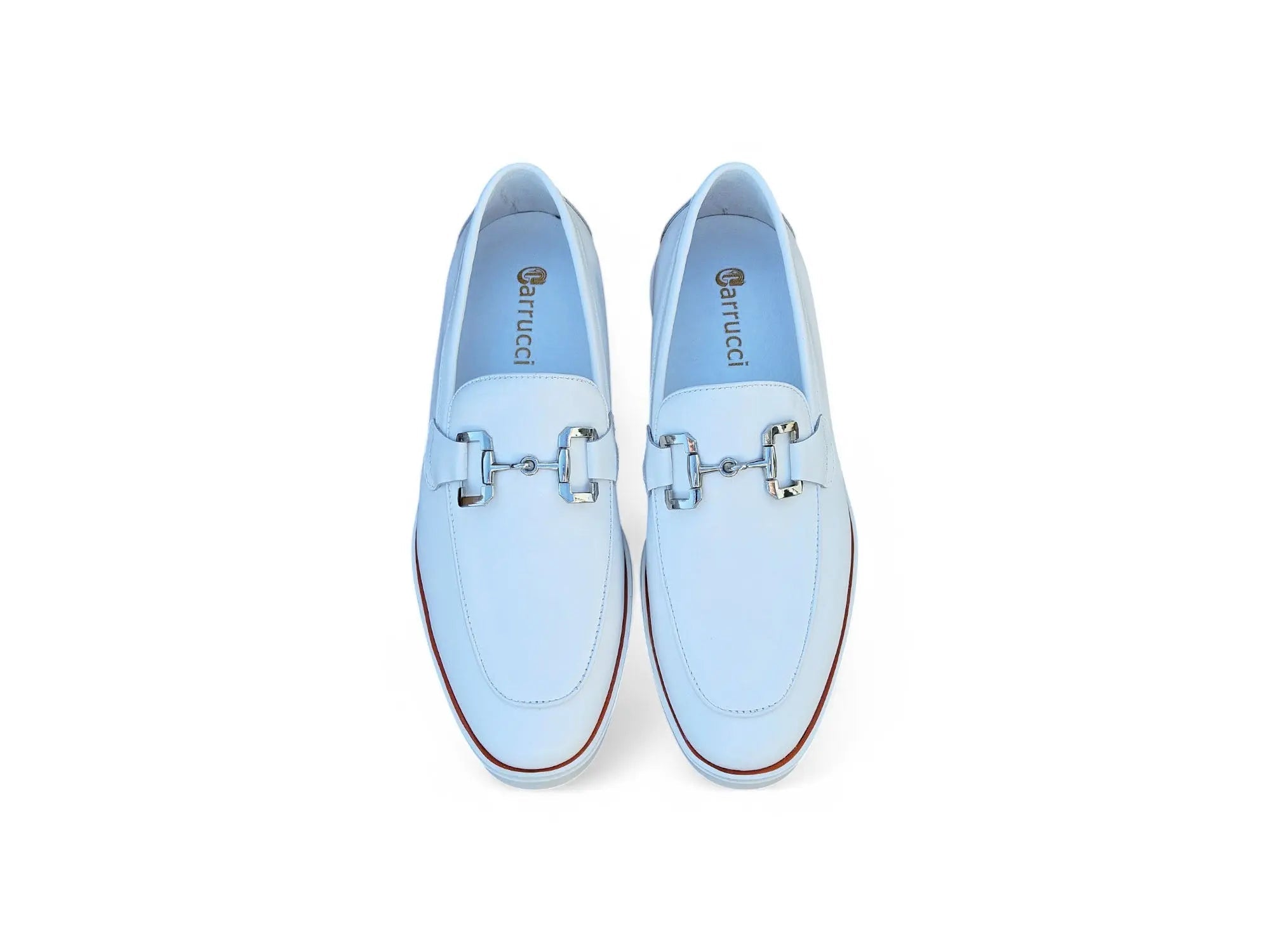 Carrucci Shoes Men's Horsebit Loafer Sporty Sole Hand Burnished Men's Leather