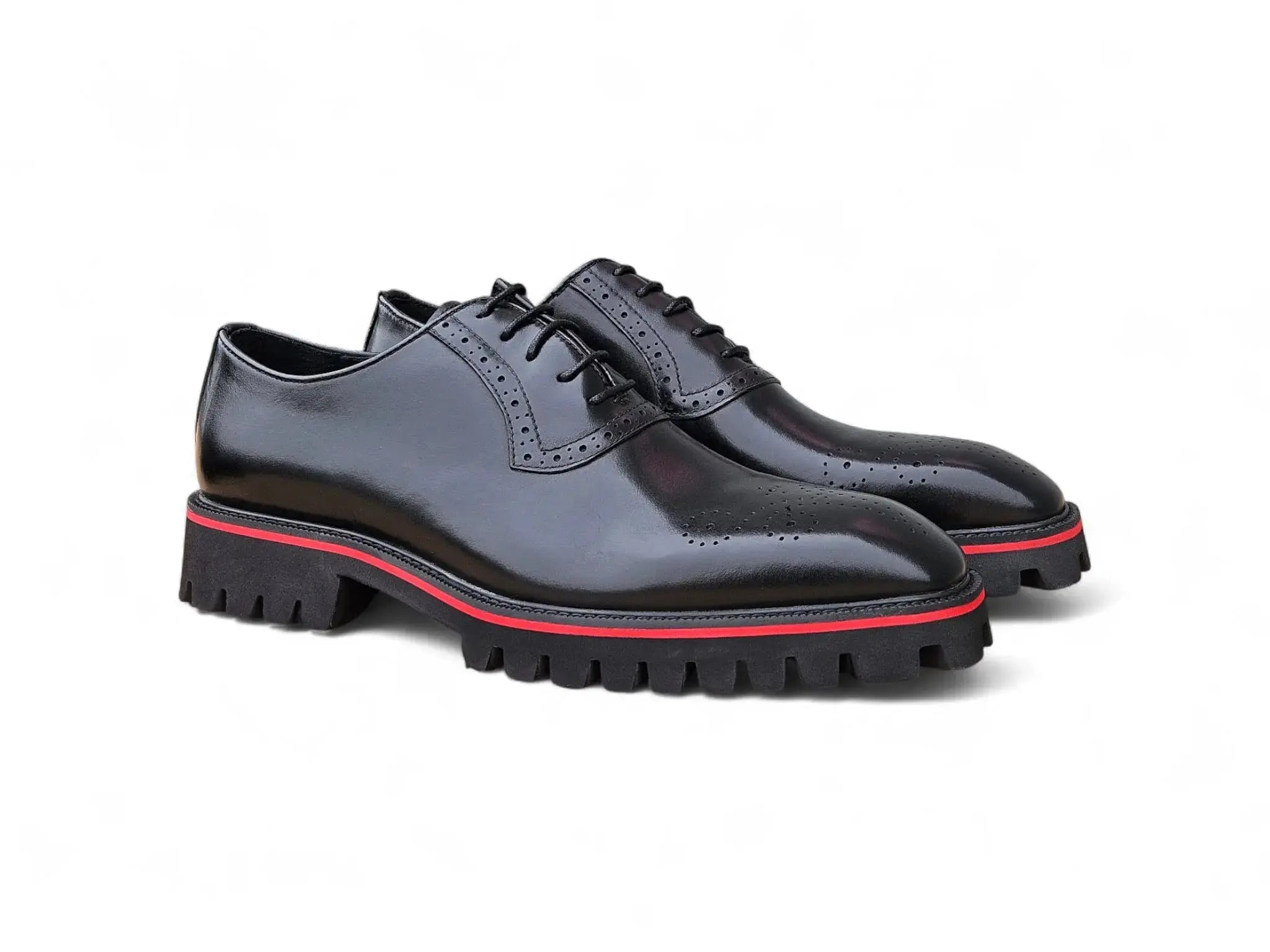 Carrucci Shoes Hybrid Lug Oxford Calfskin Leather KS557 15 front view