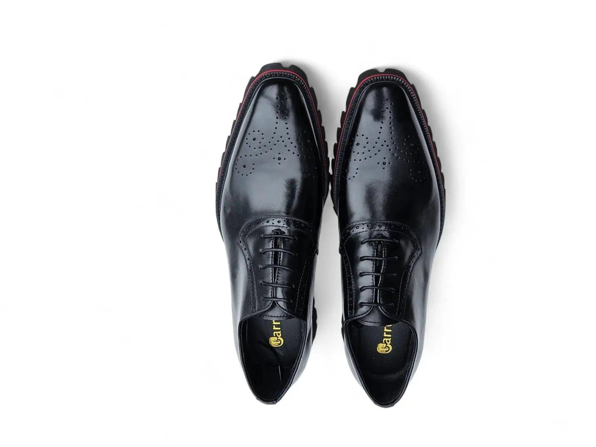 Carrucci Shoes Hybrid Lug Oxford Calfskin Leather KS557 15 top view
