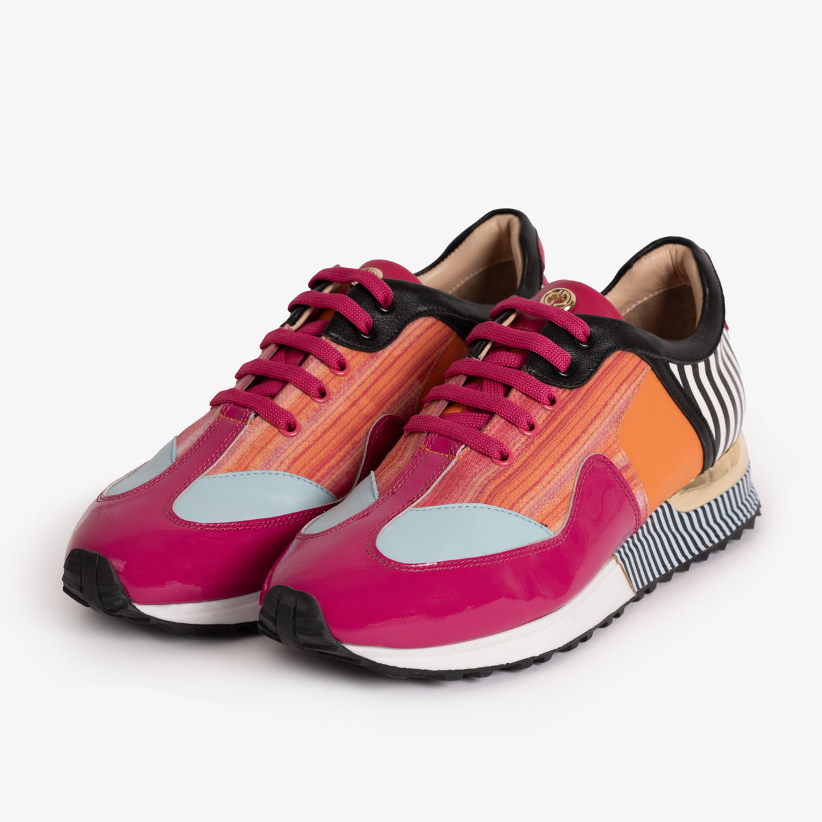 Vinci Leather Santa Amaro Multi Color Fuchsia Women Sneaker – product view 2