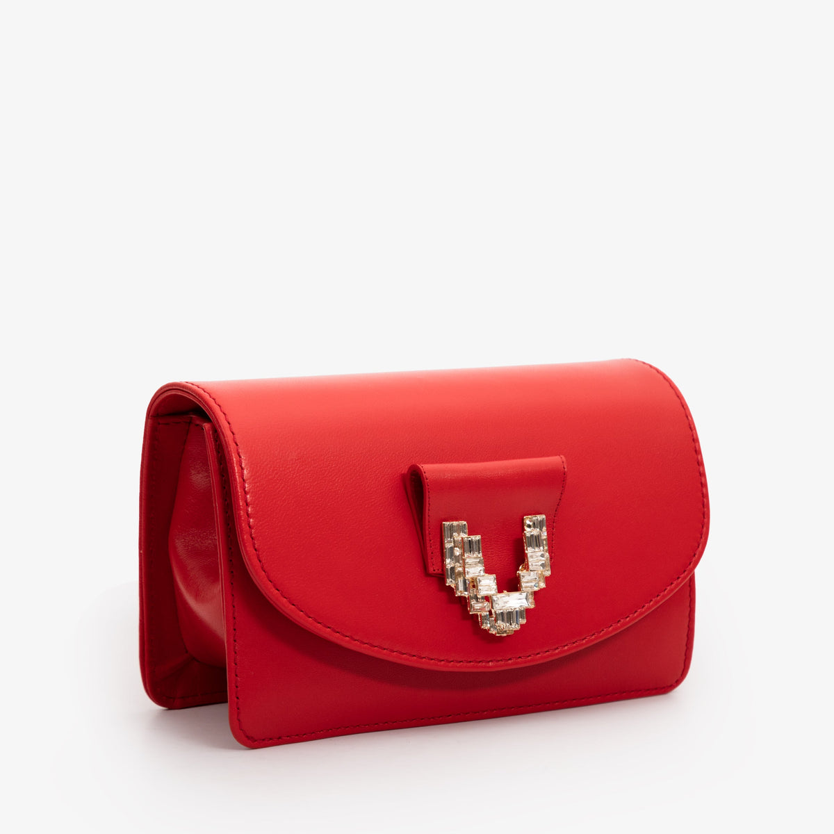 Vinci Leather The Love Red Leather Handbag – product view 6