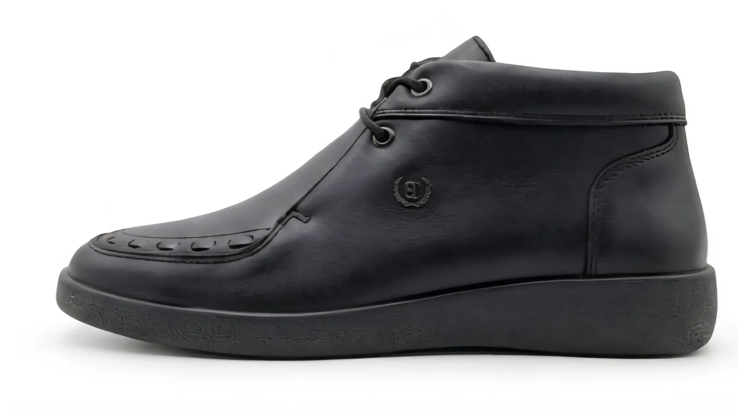 Johnny Famous Bally Style Soho Men’s Black Nappa Leather High Tops