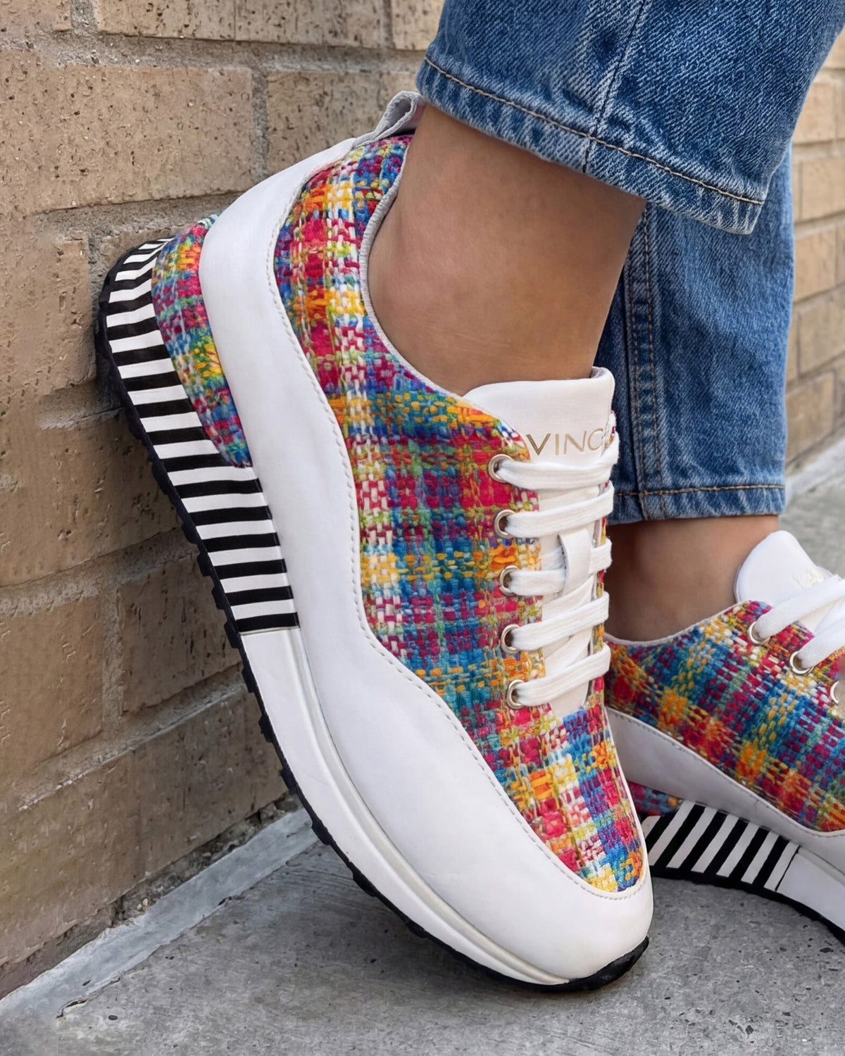 Vinci Leather The Valencia White Leather Women Sneaker – product view 13
