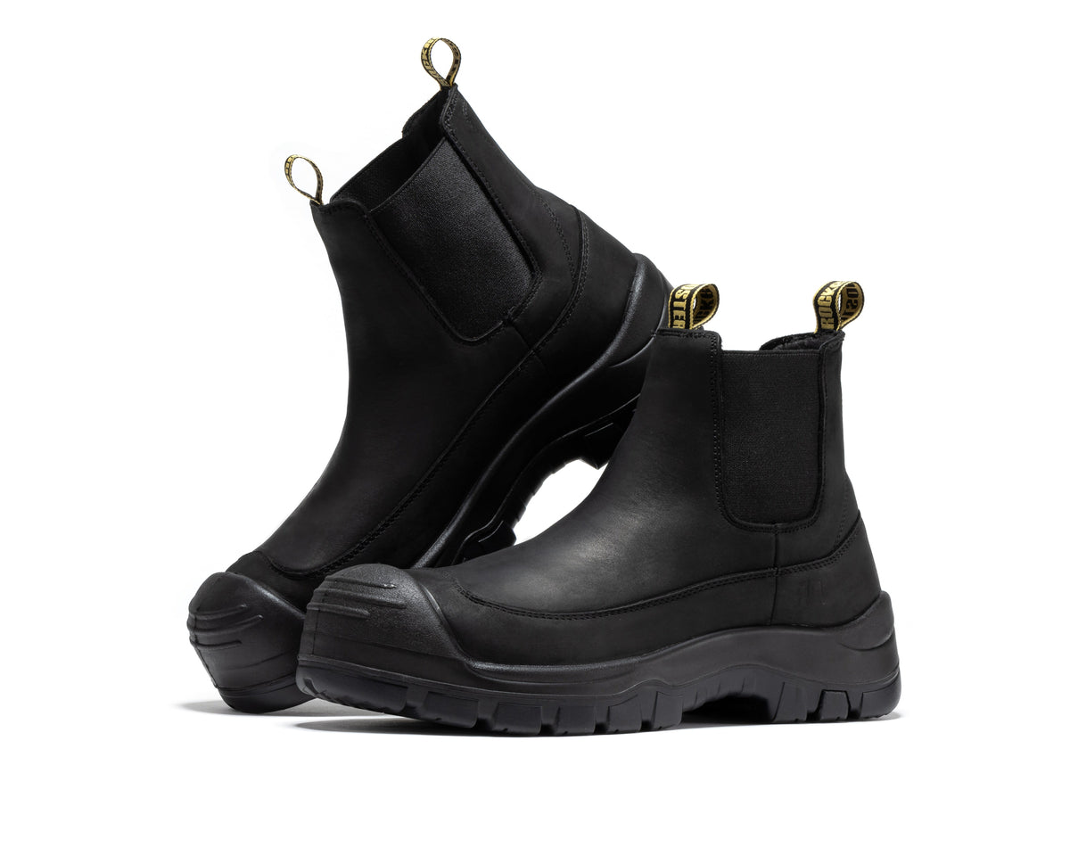 ROCKROOSTER Woodland Brown 6 inch Composite Toe Pull-on Leather Work Boots AK664 – product view 14